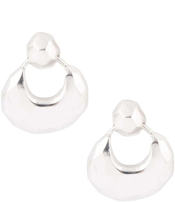 バース レディース アクセサリー ピアス・イヤリング Barse Faceted Sterling Silver Doorknocker Chunky Post Earringsilver シルバー