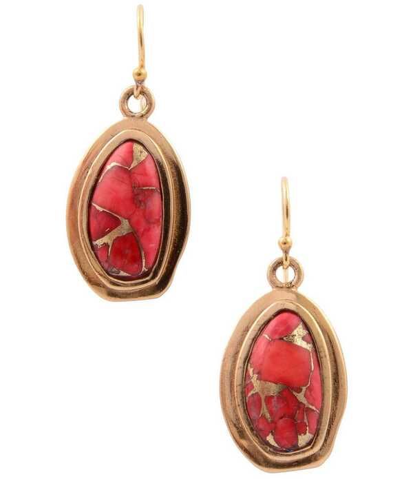 バース レディース アクセサリー ピアス・イヤリング Barse Arden Metal Infused Magnesite Drop Earrings MagnesiteGold ゴールド