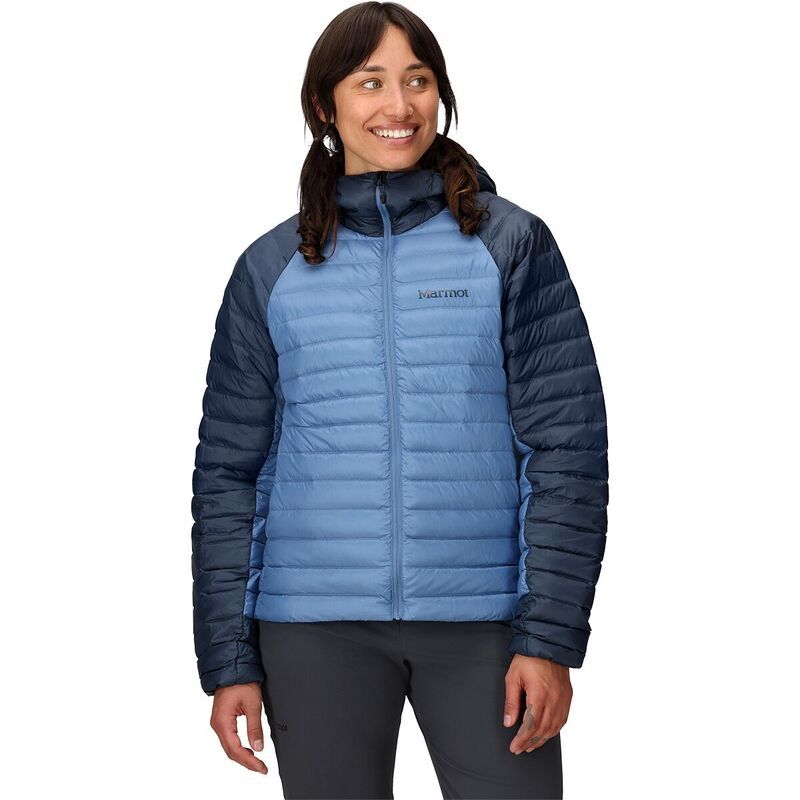マーモット レディース アウター ジャケット・ブルゾン ダウン パーカー Marmot Hype Down Hoodie Womens ThunderheadRain Cloud