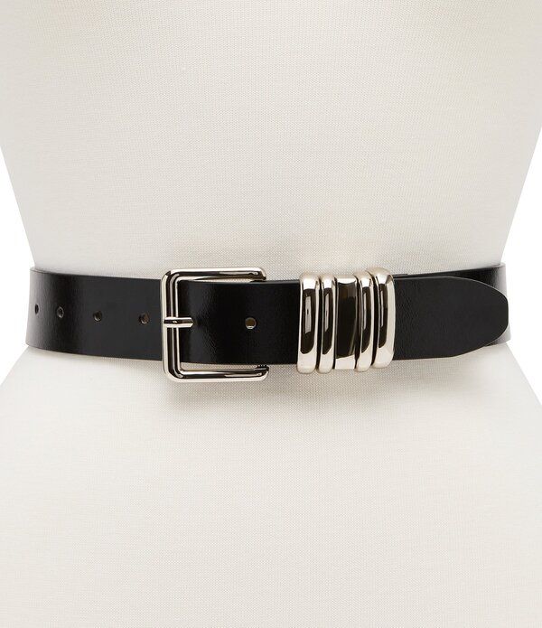 パトリシアナシュ レディース アクセサリー ベルト Patricia Nash Dillards 141 Multi Keeper Glazed Smooth Belt Black ブラック
