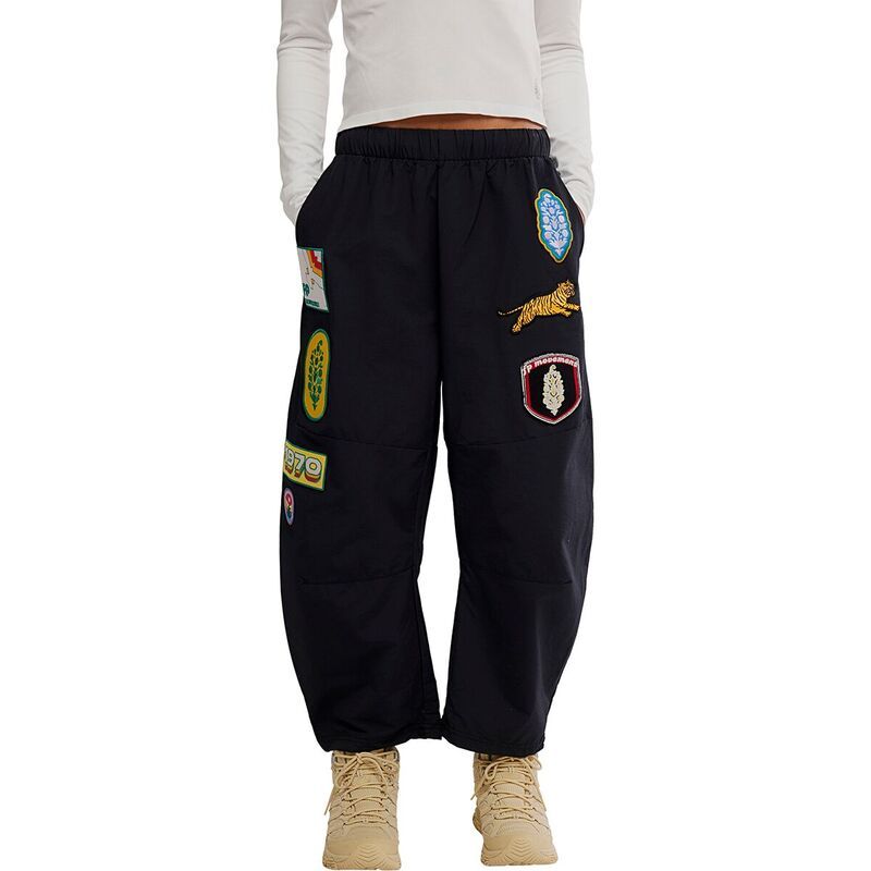 フリーピープル レディース ボトムス カジュアルパンツ FP Movement Patched Game Day Pant Womens Black ブラック