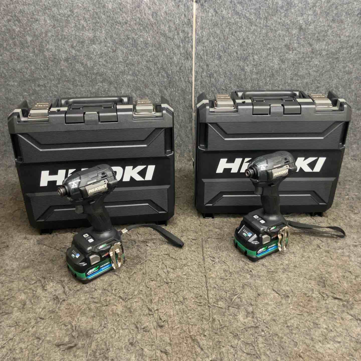 ハイコーキ(HIKOKI ) コードレスインパクトドライバ ストロングブラック WH36DD(2XHBSZ) 2台まとめ売り【鴻巣店】