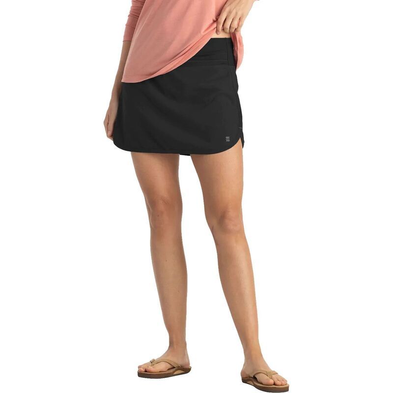 フリー フライ レディース ボトムスカート Free Fly Lined Active Breeze Skort Womens Black ブラック