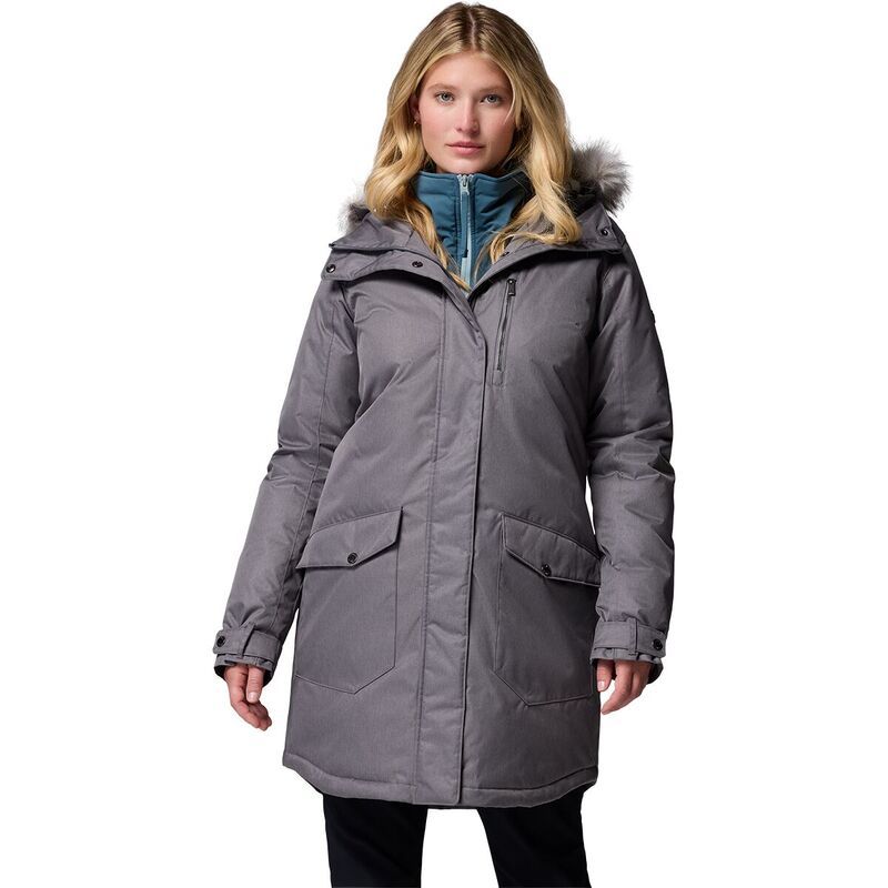 コロンビア レディース アウター ジャケット・ブルゾン Columbia Suttle Mountain Long Insulated Jacket Womens City Grey3