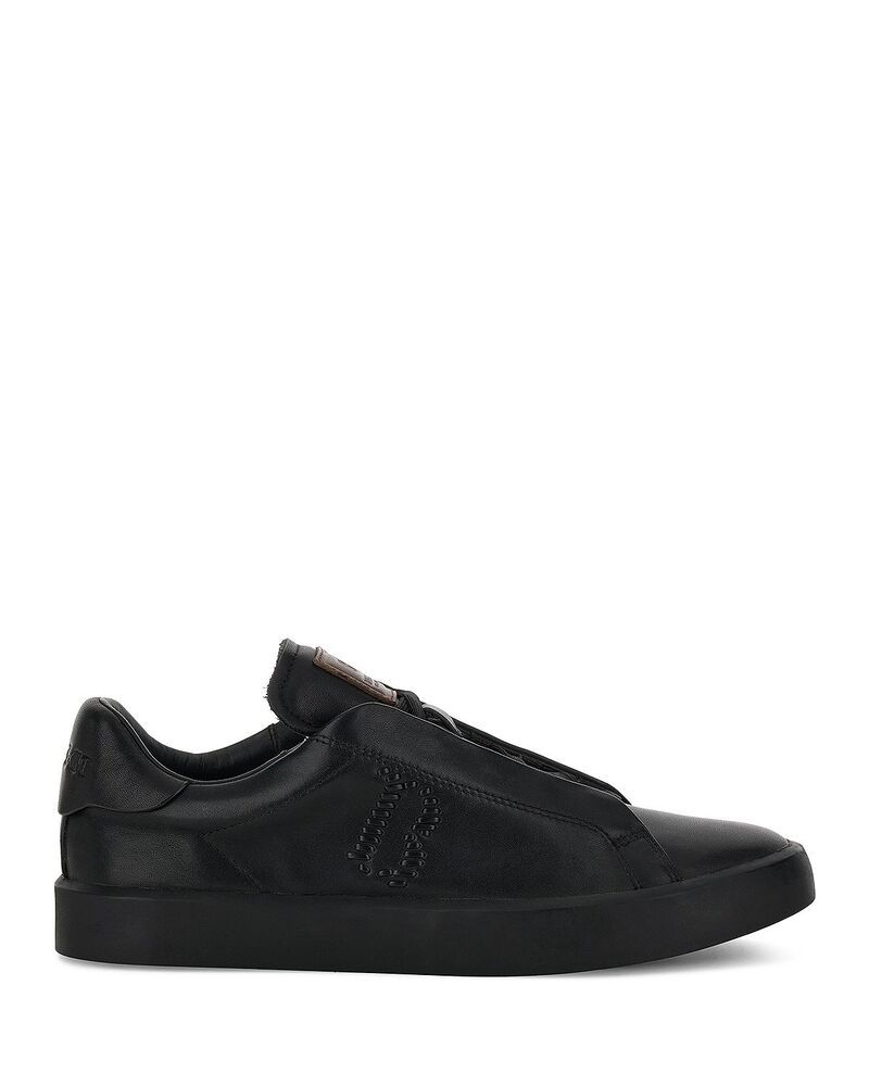 ボッジミラノ メンズ シューズ スニーカー レザー Boggi Milano Essence Leather Training Sneakers Black ブラック
