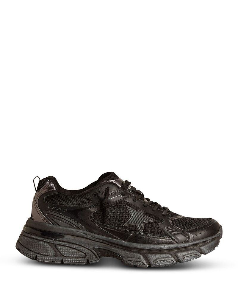 ゴールデングース メンズ シューズ スニーカー Golden Goose Mens Lightstar Net Sneakers Black ブラック