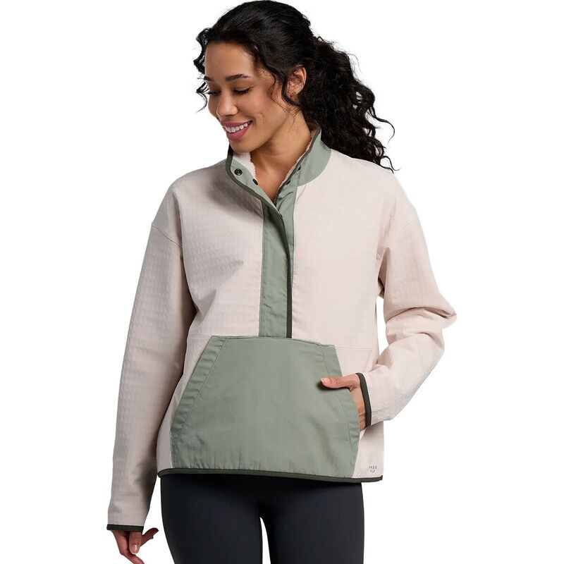 フリー フライ レディース アウター ジャケット・ブルゾン フリース Free Fly Gridback Fleece Snapullover Womens Forest フォレスト