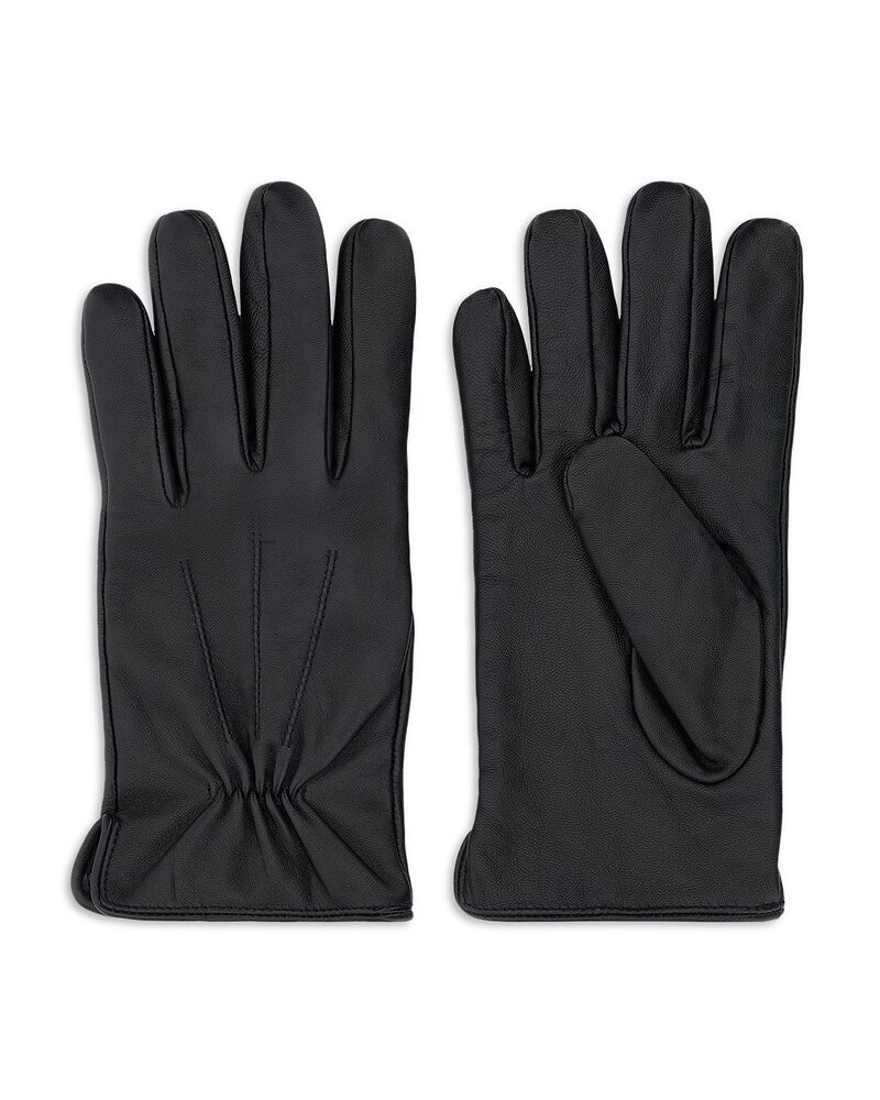 ボッジミラノ メンズ アクセサリー 手袋 レザー Boggi Milano Leather Gloves Black ブラック
