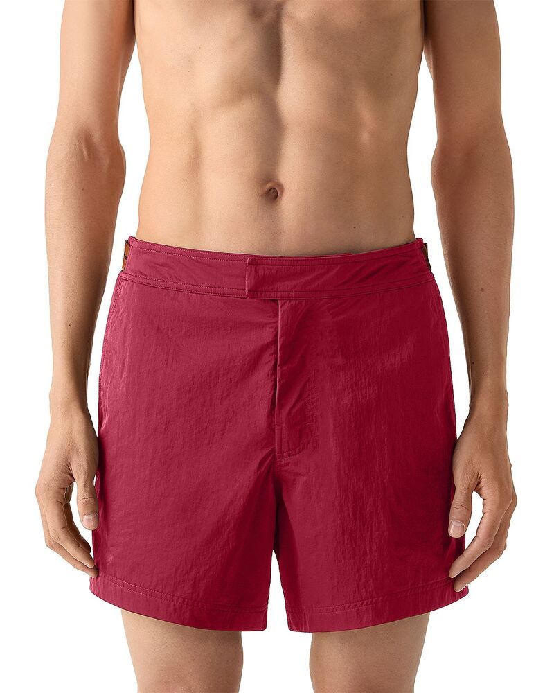 ゼニア メンズ 水着 ハーフパンツ・ショーツ ZEGNA Road Brand Mark Rio Swim Trunks Dark Pink ピンク