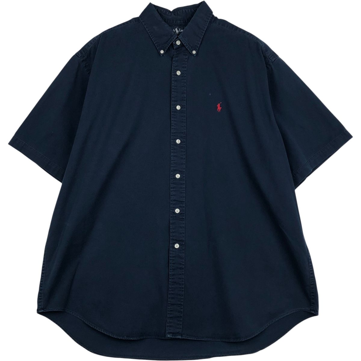 古着 ラルフローレン Ralph Lauren BLAIRE 半袖 ボタンダウンシャツ メンズXL相当/eaa641630