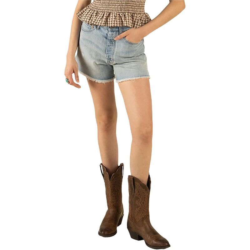 センデロプロビジョンズ レディース ボトムス カジュアルパンツ デニム Sendero Provisions Co Junia Lowaist Denim Short Womensun Fade Bl