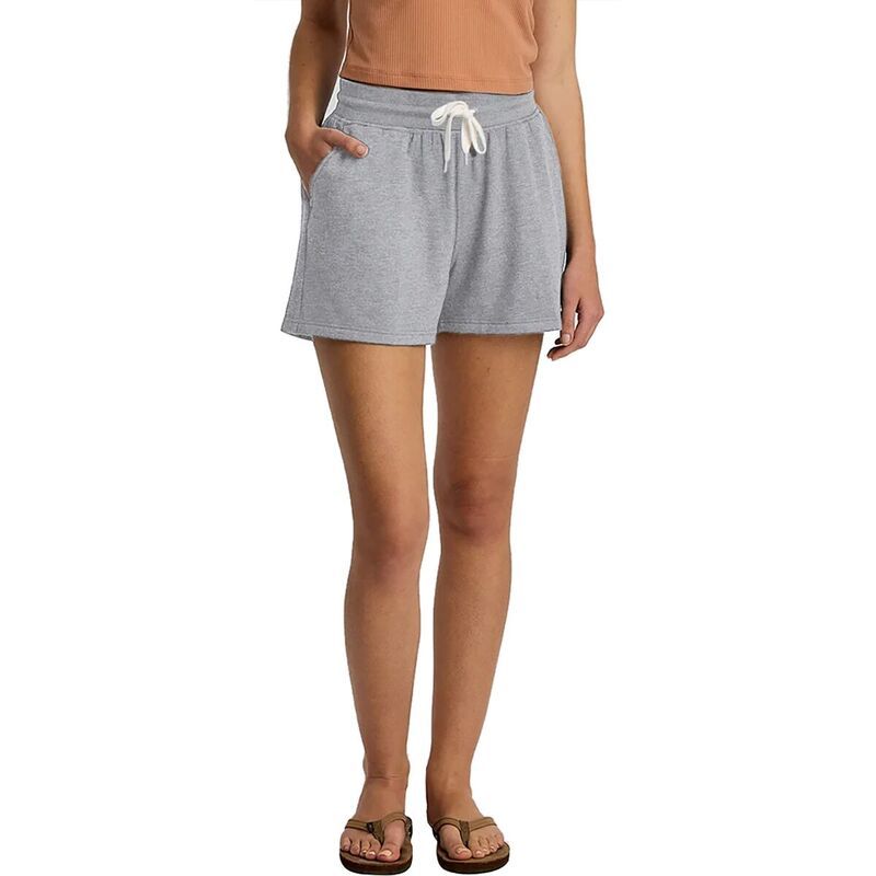 フリー フライ レディース ボトムス カジュアルパンツ フリース Free Fly Lightweight Fleece Short Womens Light Heather Grey グレー