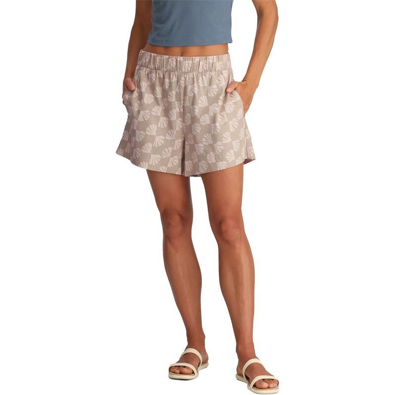 フリー フライ レディース ボトムス カジュアルパンツ Free Fly Sullivanshort Womensea Scalloprint Desertan タン