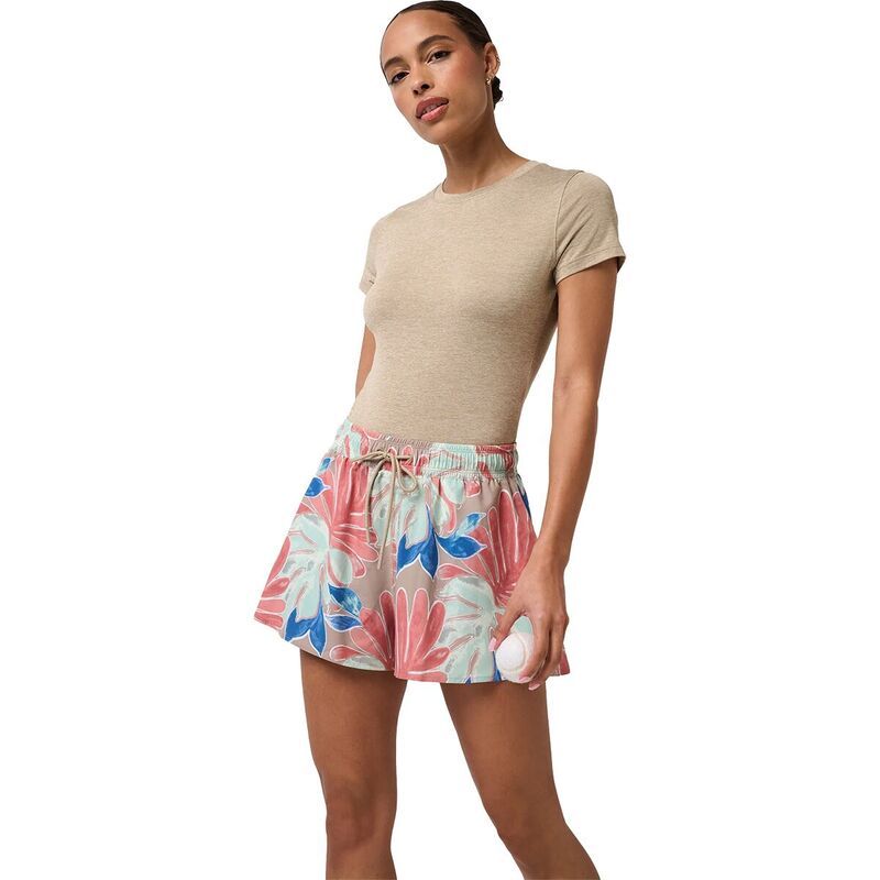 トラビスマヒュー レディース ボトムス カジュアルパンツ プリント TravisMathew Breezeblend Printed Short Womensoftaupe Multi トープ