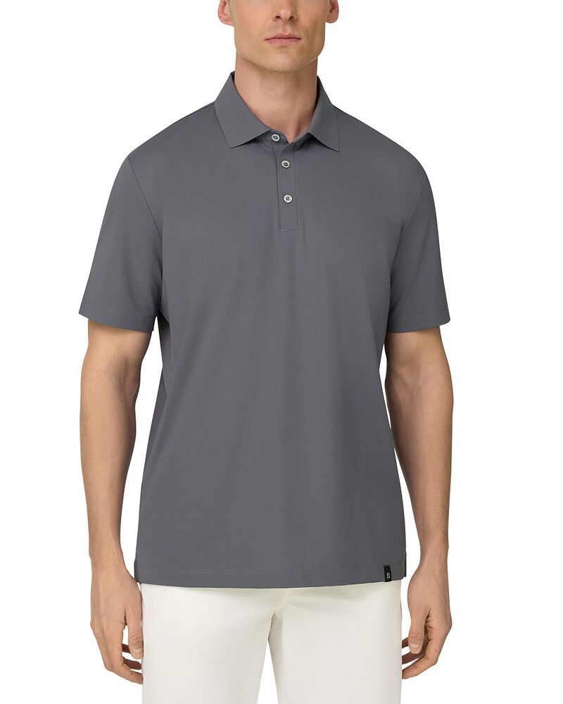 ボッジミラノ メンズ トップス ポロシャツ Boggi Milano High Performance Polo Shirt Dark Grey グレー