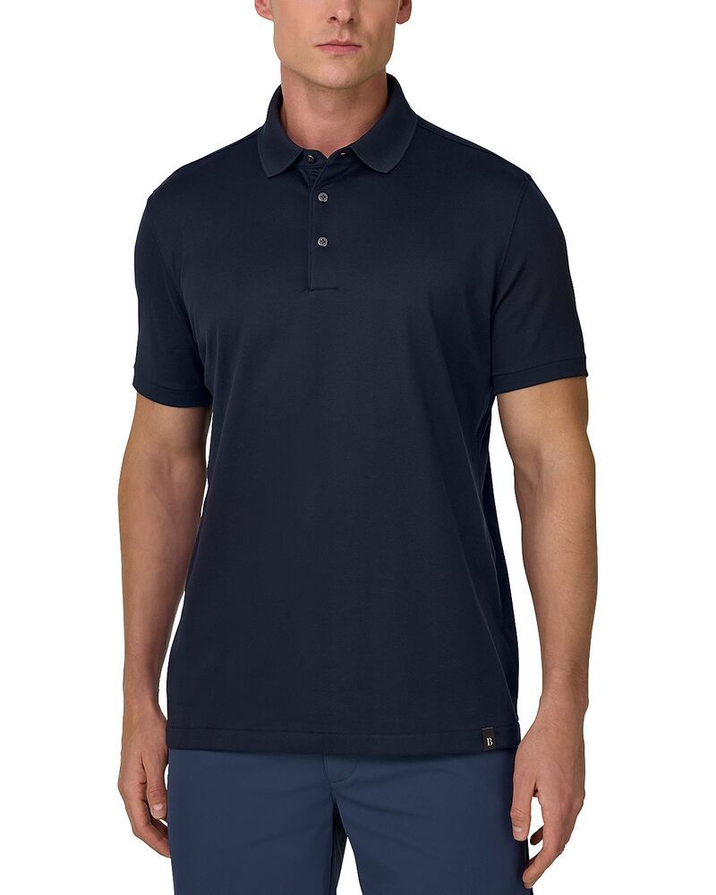 ボッジミラノ メンズ トップス ポロシャツ ジャージー Boggi Milano Jersey Polo Shirt With SCafe Yarnavy Blue ネイビー