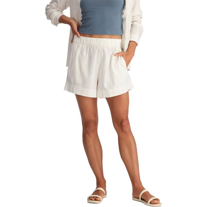 フリー フライ レディース ボトムス カジュアルパンツ Free Fly Sullivanshort Womens Dash Vertical Stripe Sea Salt ストライプ