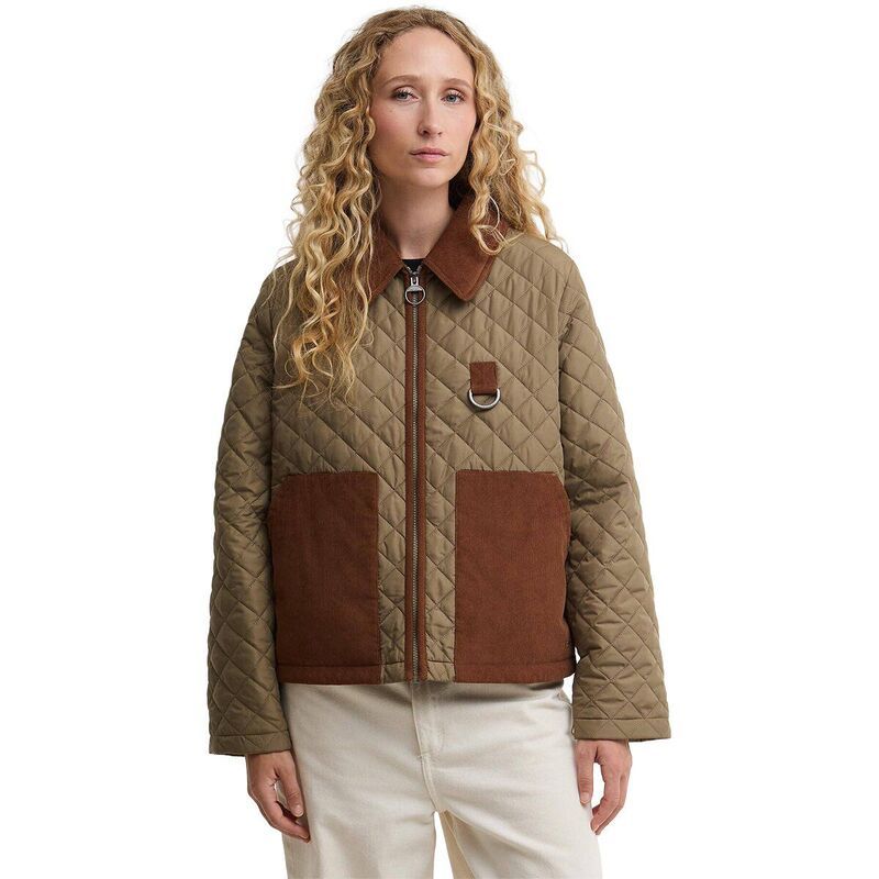 バブアー レディース アウター ジャケット・ブルゾン キルティング Barbour Aylesby Quilted Jacket Womens Dusky Green グリーン
