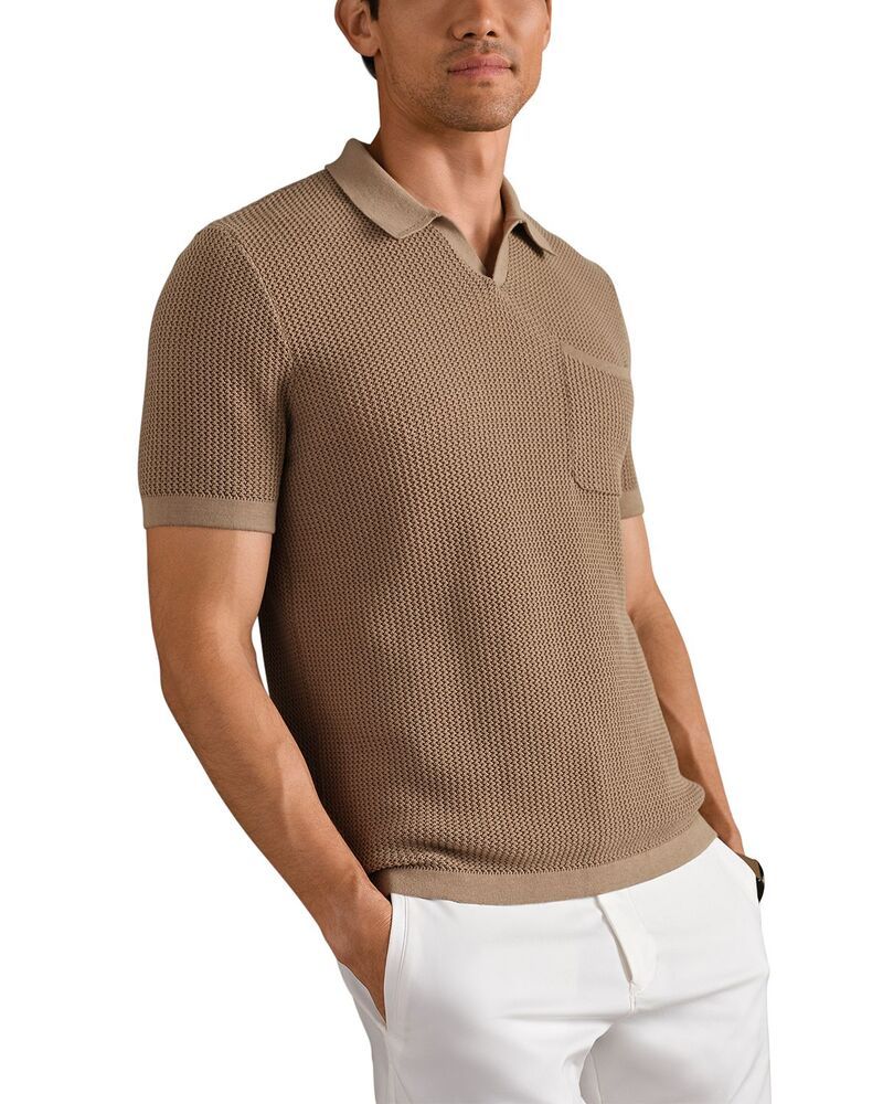 ローヌ メンズ トップス ポロシャツ Rhone Coastal Johnny Collar Polo Shirteak Brown ブラウン