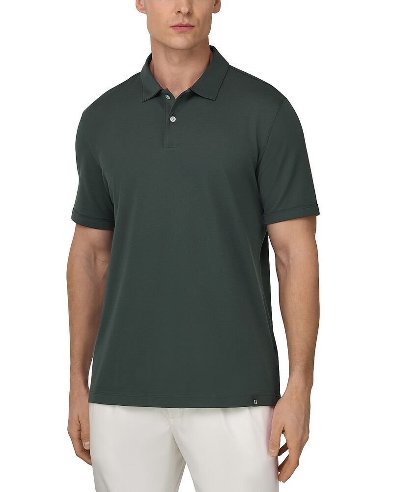 ボッジミラノ メンズ トップス ポロシャツ レギュラーフィット Boggi Milano Cafe Pique Regular Fit Polo Shirt Green グリーン