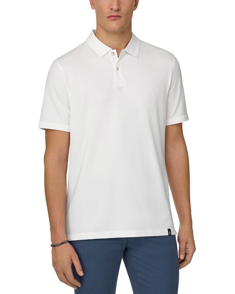 ボッジミラノ メンズ トップス ポロシャツ レギュラーフィット Boggi Milano Cafe Pique Regular Fit Polo Shirt White ホワイト
