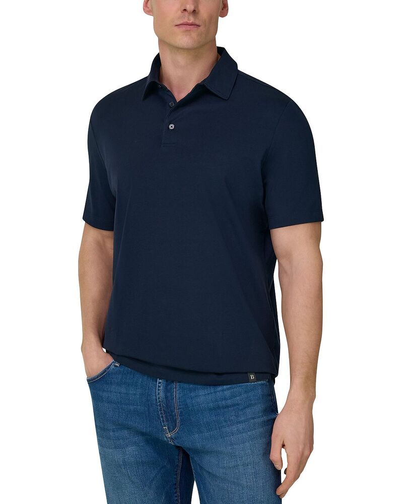 ボッジミラノ メンズ トップス ポロシャツ コットン Boggi Milano Polo Shirt in Stretch Pima Cottonavy Blue ネイビー