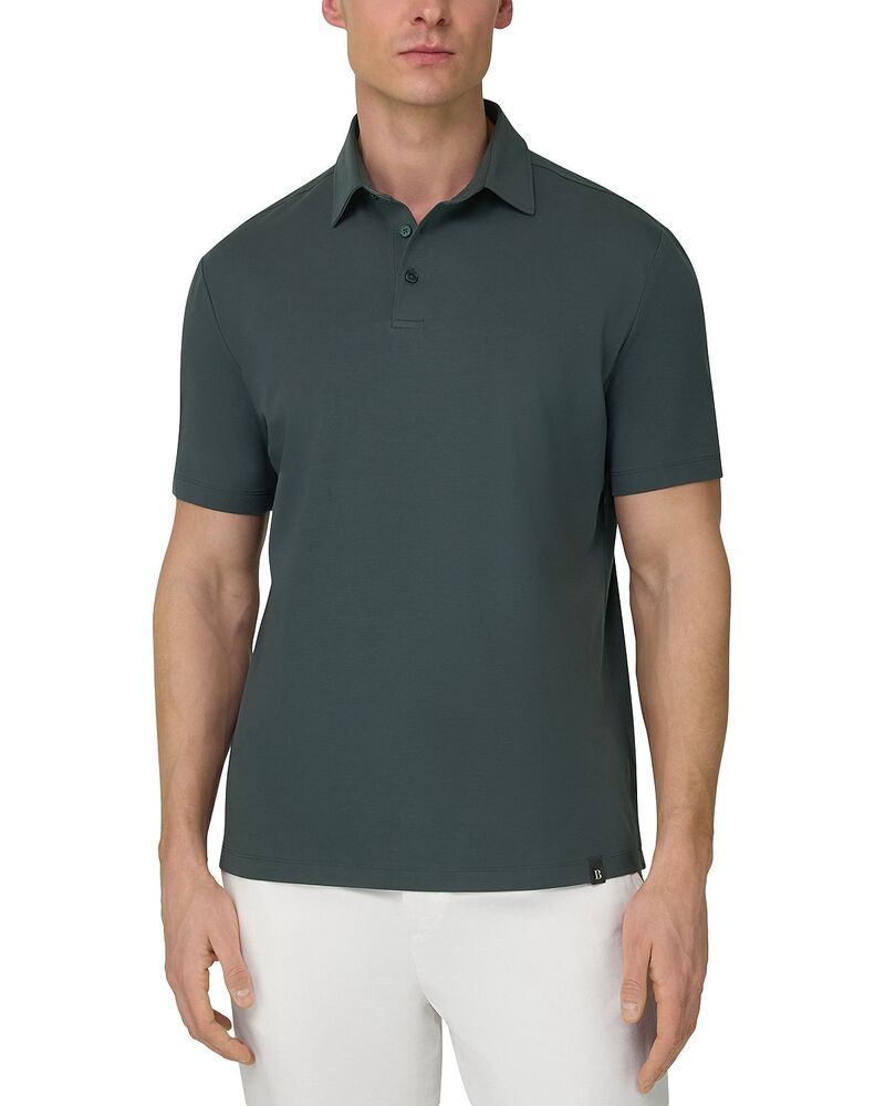ボッジミラノ メンズ トップス ポロシャツ コットン Boggi Milano Polo Shirt in Stretch Pima Cotton Green グリーン