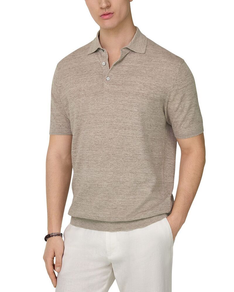 ボッジミラノ メンズ トップス ポロシャツ Boggi Milano Heather Polo Shirtaupe トープ