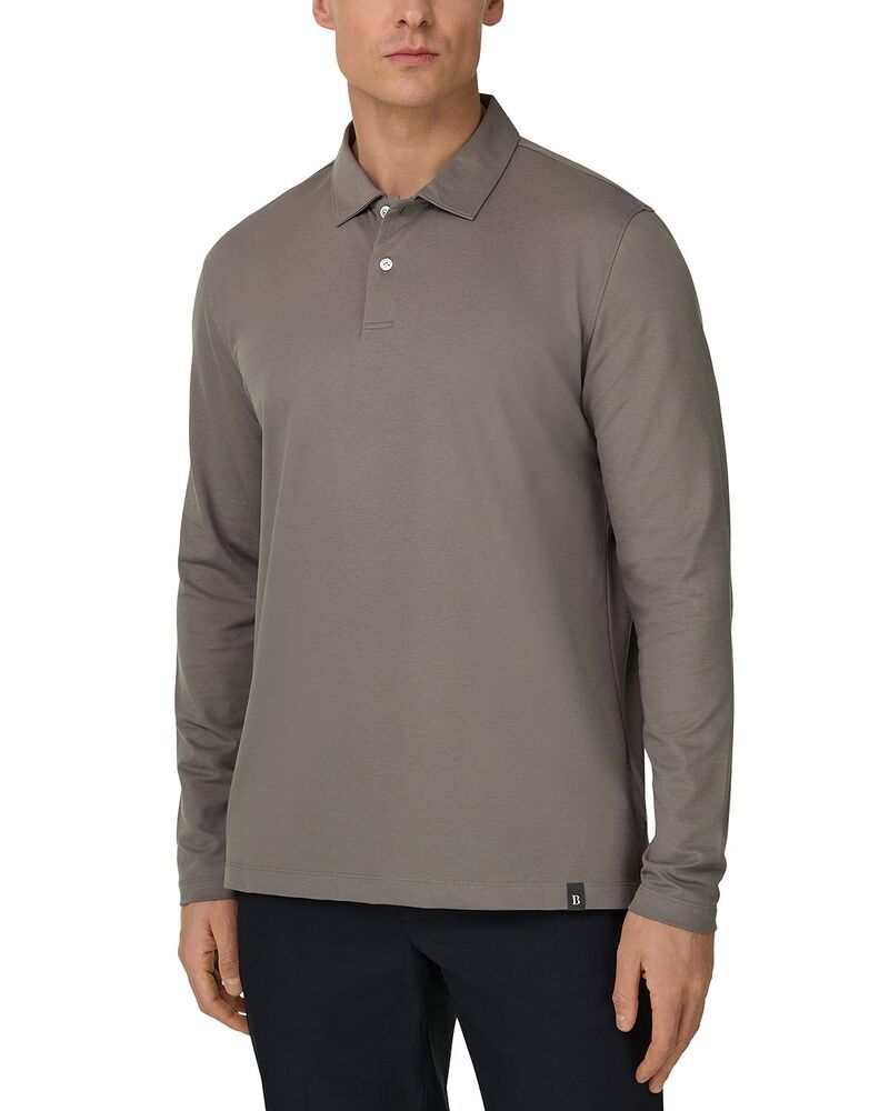 ボッジミラノ メンズ トップス ポロシャツ Boggi Milano High Performance Pique Polo Shirt with SCafe Yarn Mud