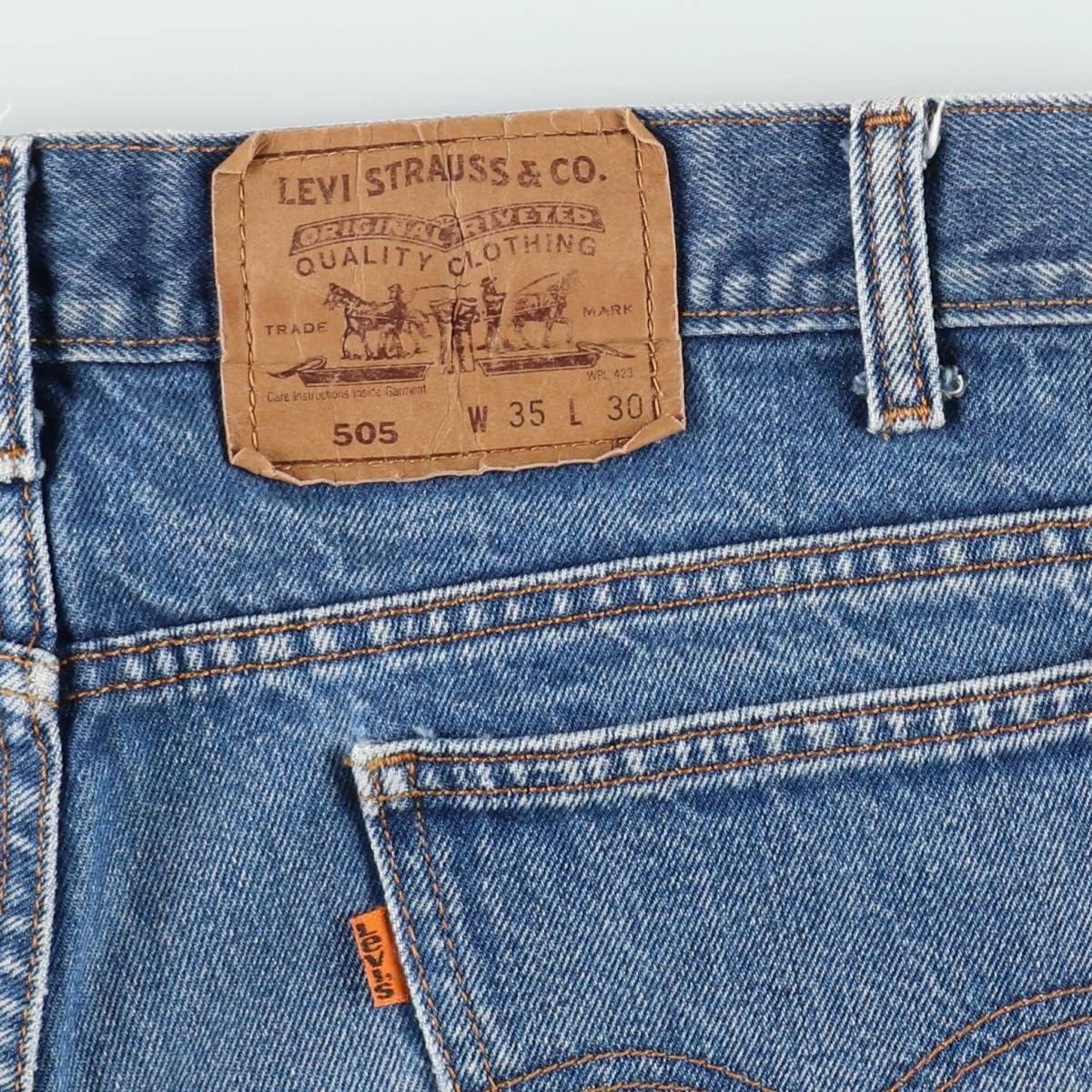 古着 リーバイス Levi's 505 オレンジタブ テーパードデニムパンツ