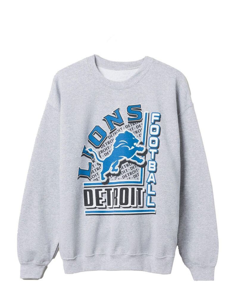 ジャンクフードクロージング メンズ アウター パーカー・スウェット シャツ フリース Junk Food Clothing Unisex NFL Detroit Lions Backfield Cre