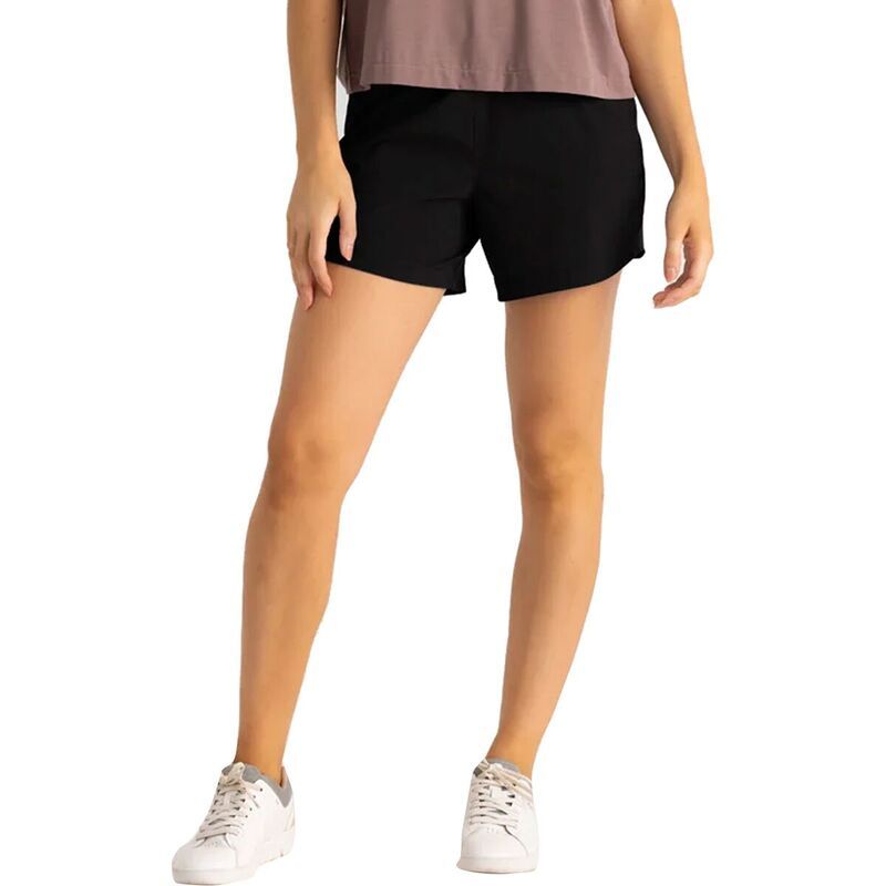 フリー フライ レディース ボトムス カジュアルパンツ Free Fly Lined Active Breeze 5in Short Womens Black ブラック