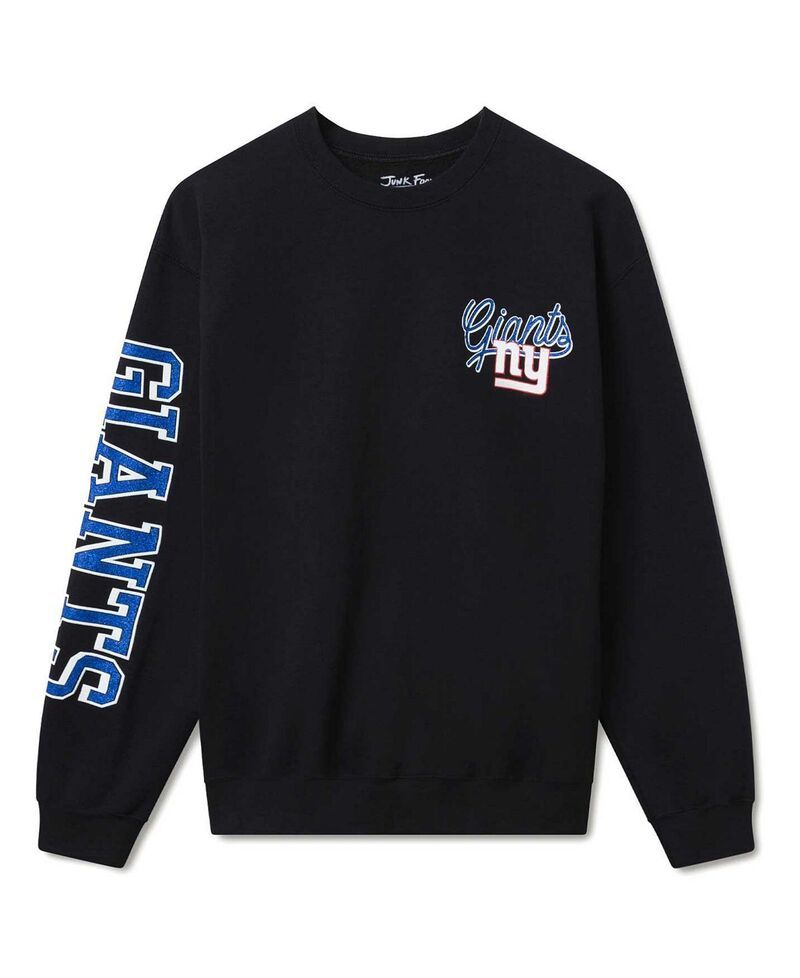 ジャンクフードクロージング メンズ アウター パーカー・スウェット シャツ フリース Junk Food Clothing Unisex NFL New York Giants Glitter Fle