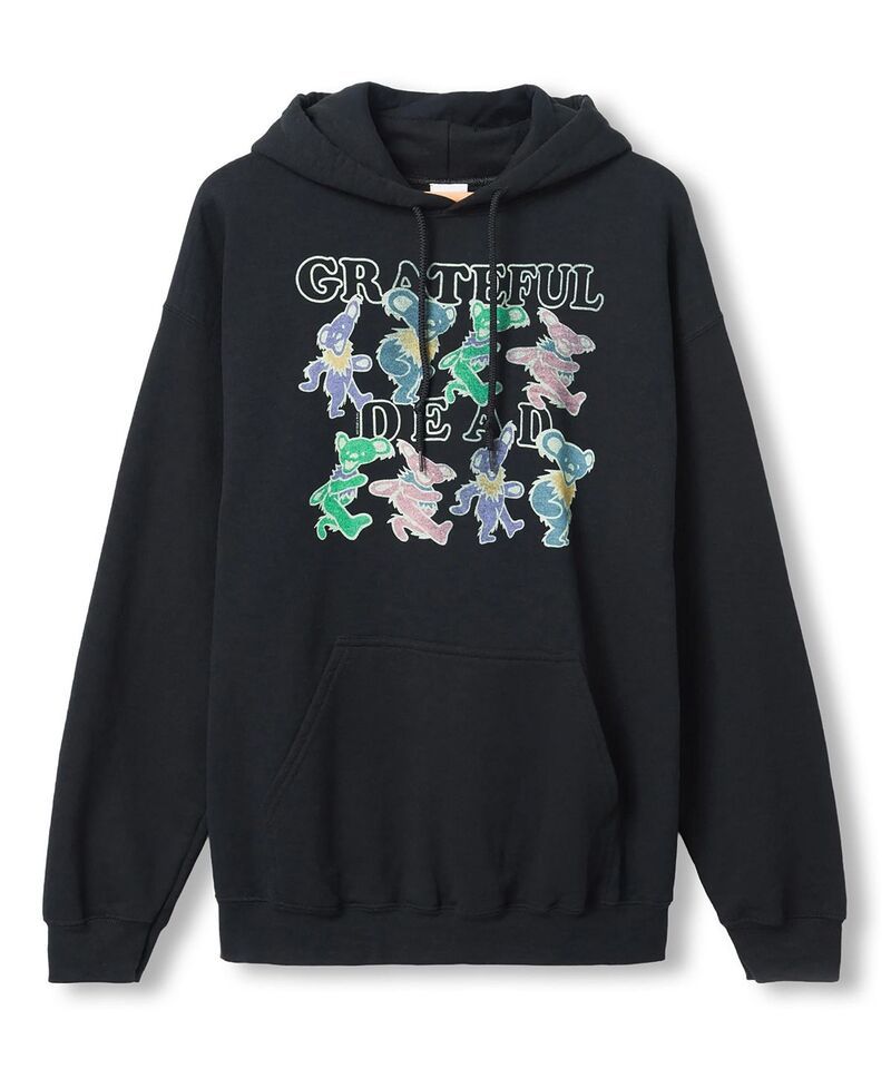ジャンクフードクロージング メンズ アウター パーカー・スウェット Junk Food Clothing Unisex Grateful Deadancing Bears Hoodie Black ブ