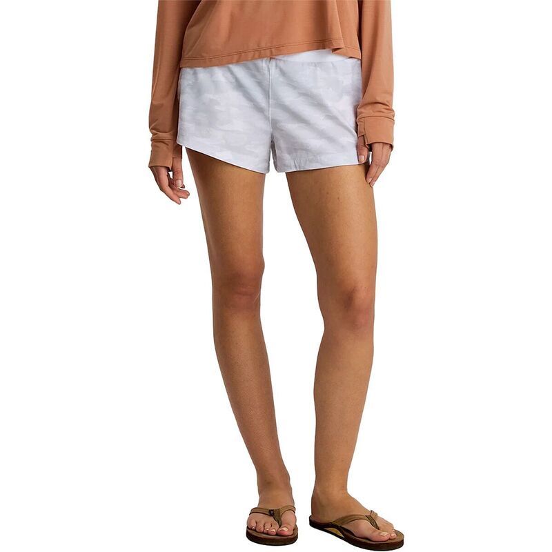 フリー フライ レディース ボトムス カジュアルパンツ Free Fly BambooLined Active Breeze 3in Short Womenseasmoke Camo Cloud Gr