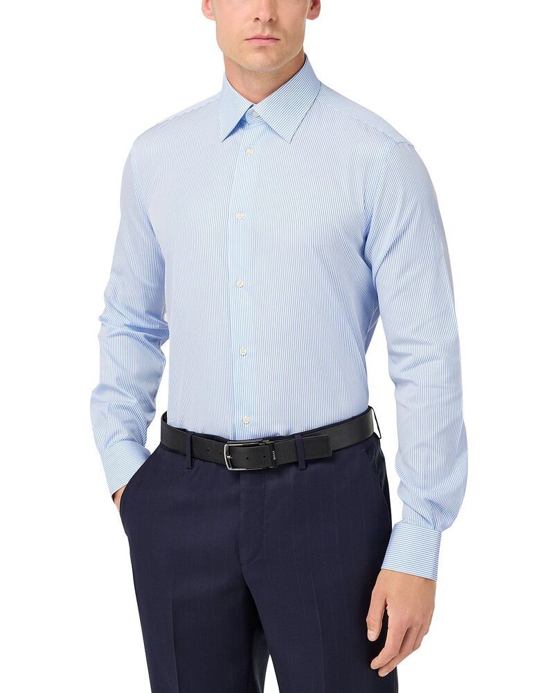 ボッジミラノ メンズ トップス シャツ コットン Boggi Milano Collar Cotton Dresshirt Light Blue ブルー