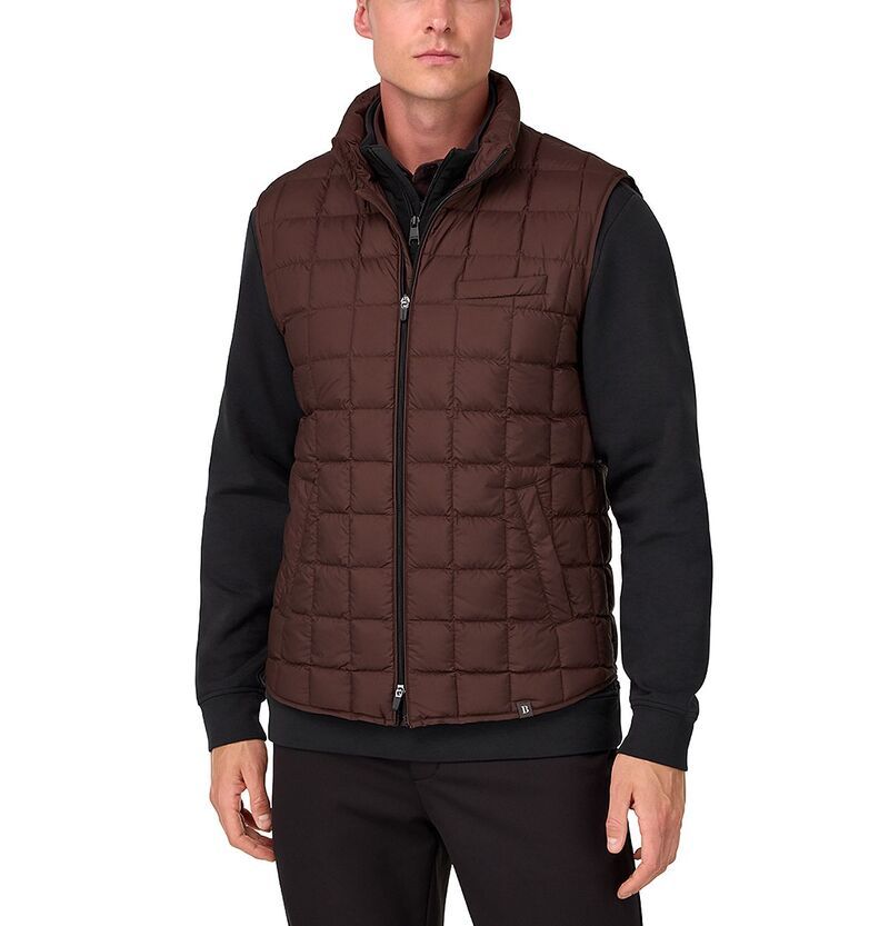ボッジミラノ メンズ アンダーウェア ボクサーパンツ ダウン ジレ グース Boggi Milano Gilet In Technical Fabric With Goose Down Brown ブ
