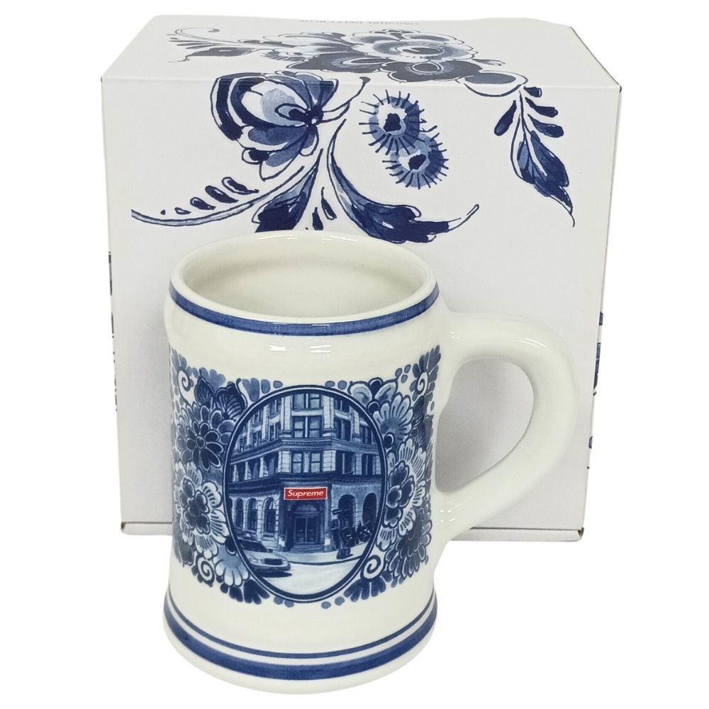 SUPREME シュプリーム 21SS Royal Delft 190 Bowery Beer Mug ロイヤルデルフト バワリービアー マグカップ 正規品 / 41210