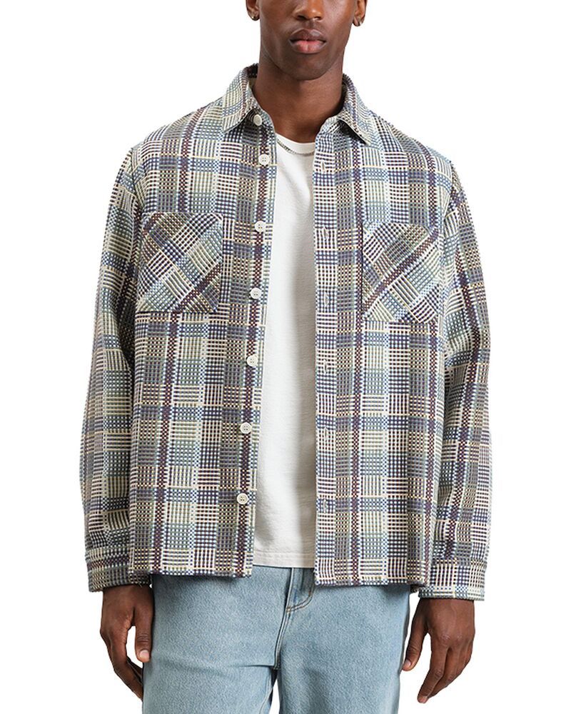 ワックスロンドン メンズ トップス シャツ Wax London Whiting Plaid Overshirt BlueGreen ブルー