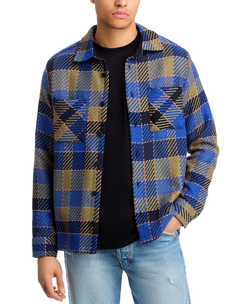 ワックスロンドン メンズ トップス シャツ Wax London Whiting Pike Check Overshirt BlueKhaki ブルー