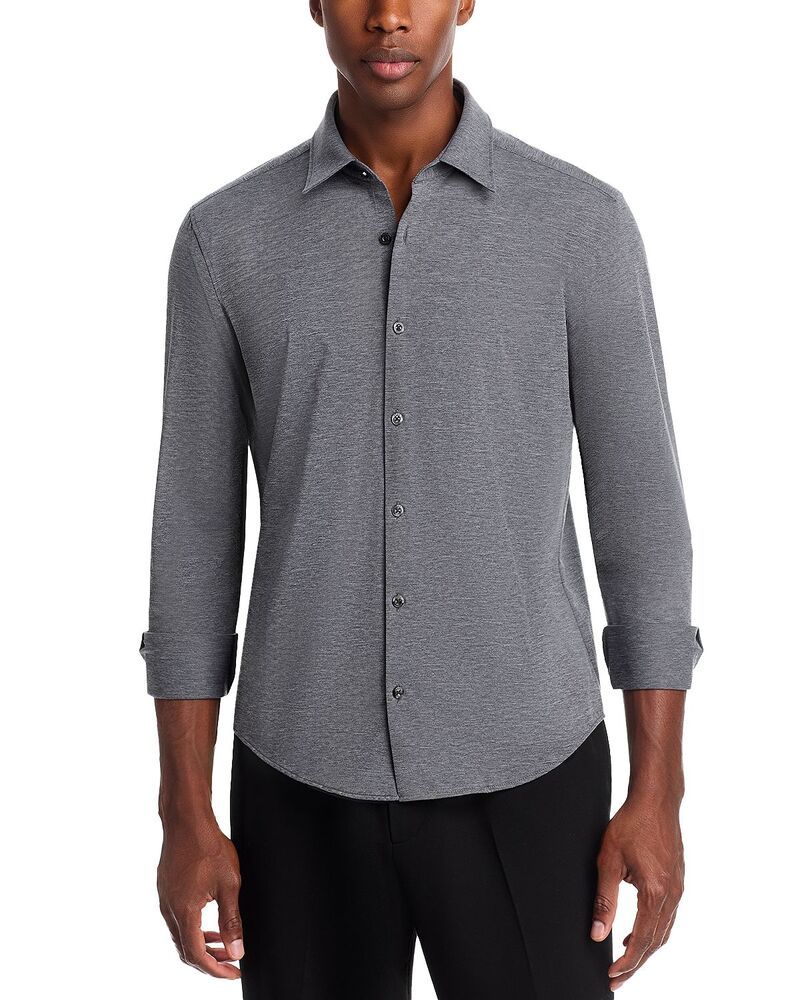 フューゴ メンズ トップス シャツ スリムフィット ボタンダウン HUGO Ermo Slim Fit Button Down Shirt Charcoal チャコール