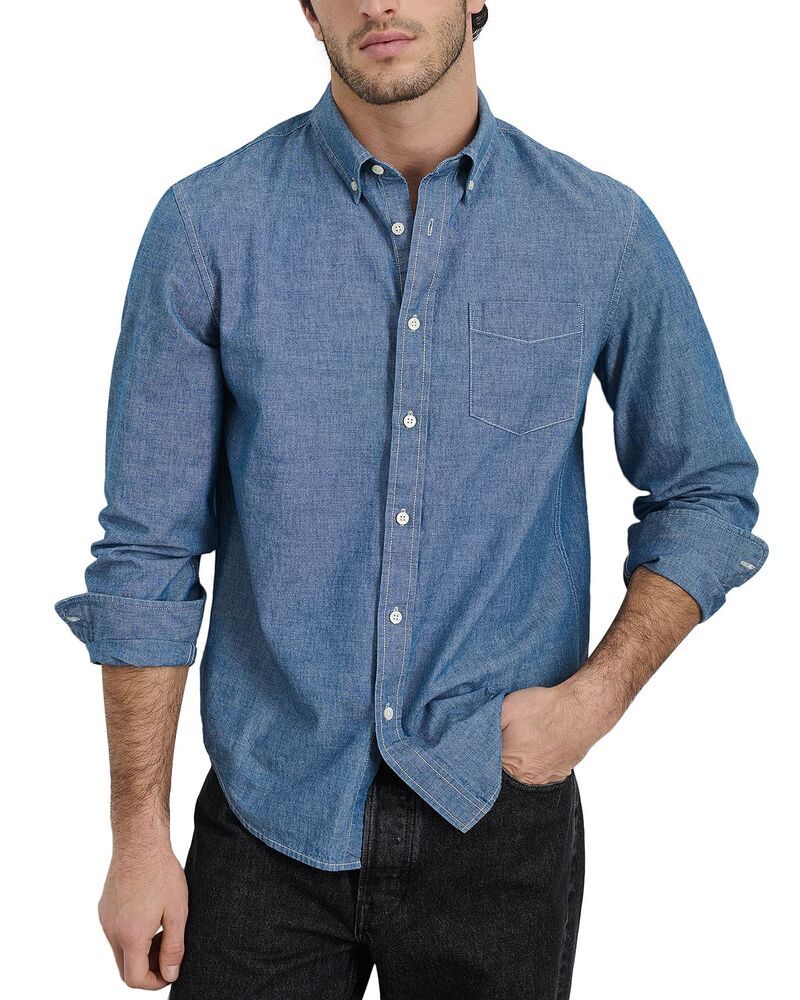 アレックスミル メンズ トップス シャツ Alex Mill Japanese Chambray Shirt CHAMBRAY RINSH WASH