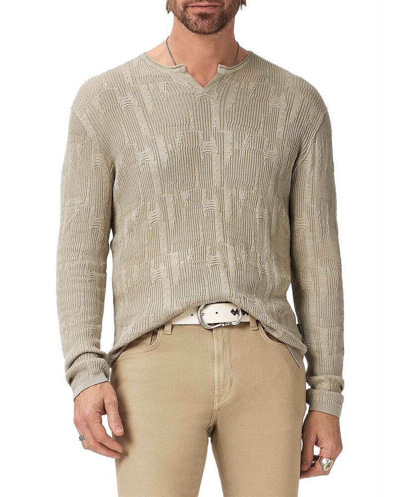 ジョンバルベイトス メンズ トップス シャツ John Varvatos Vinny Broken Pattern Henley Shirt Spruce