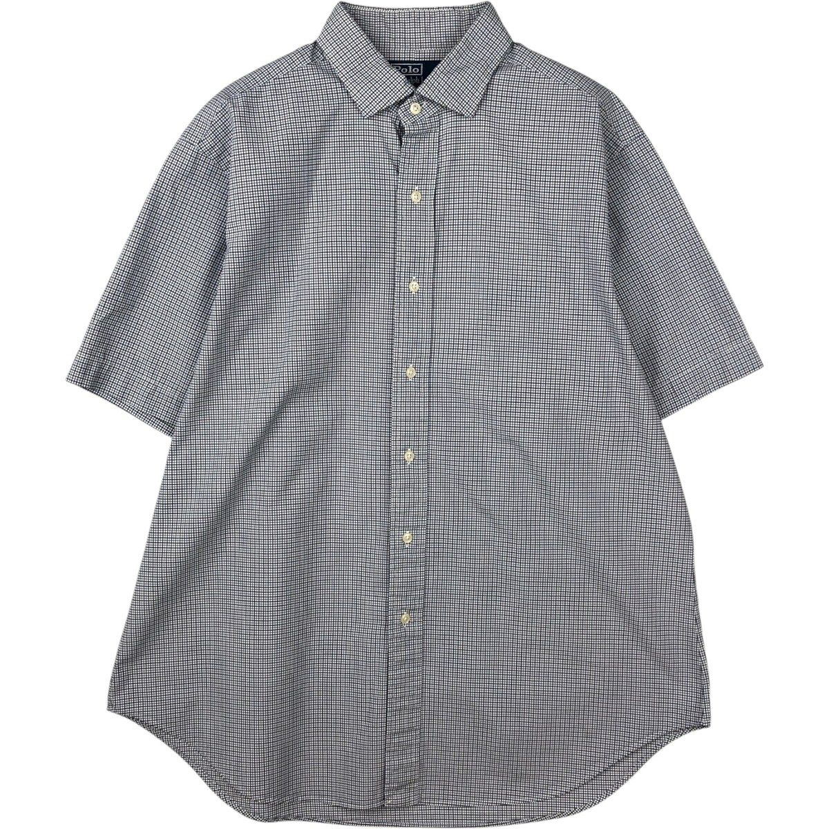 古着 ラルフローレン Ralph Lauren POLO by Ralph Lauren ESTATE CLASSIC FIT 半袖 コットン チェックシャツ メンズL相当/eaa644827