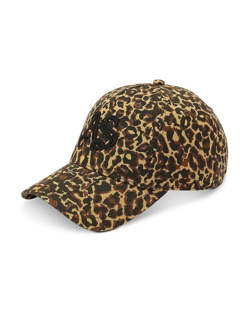 オールセインツ レディース アクセサリー 帽子 プリント キャップ ALLSAINTS Gothic Leopard Print Baseball Cap TanBlack ブラック