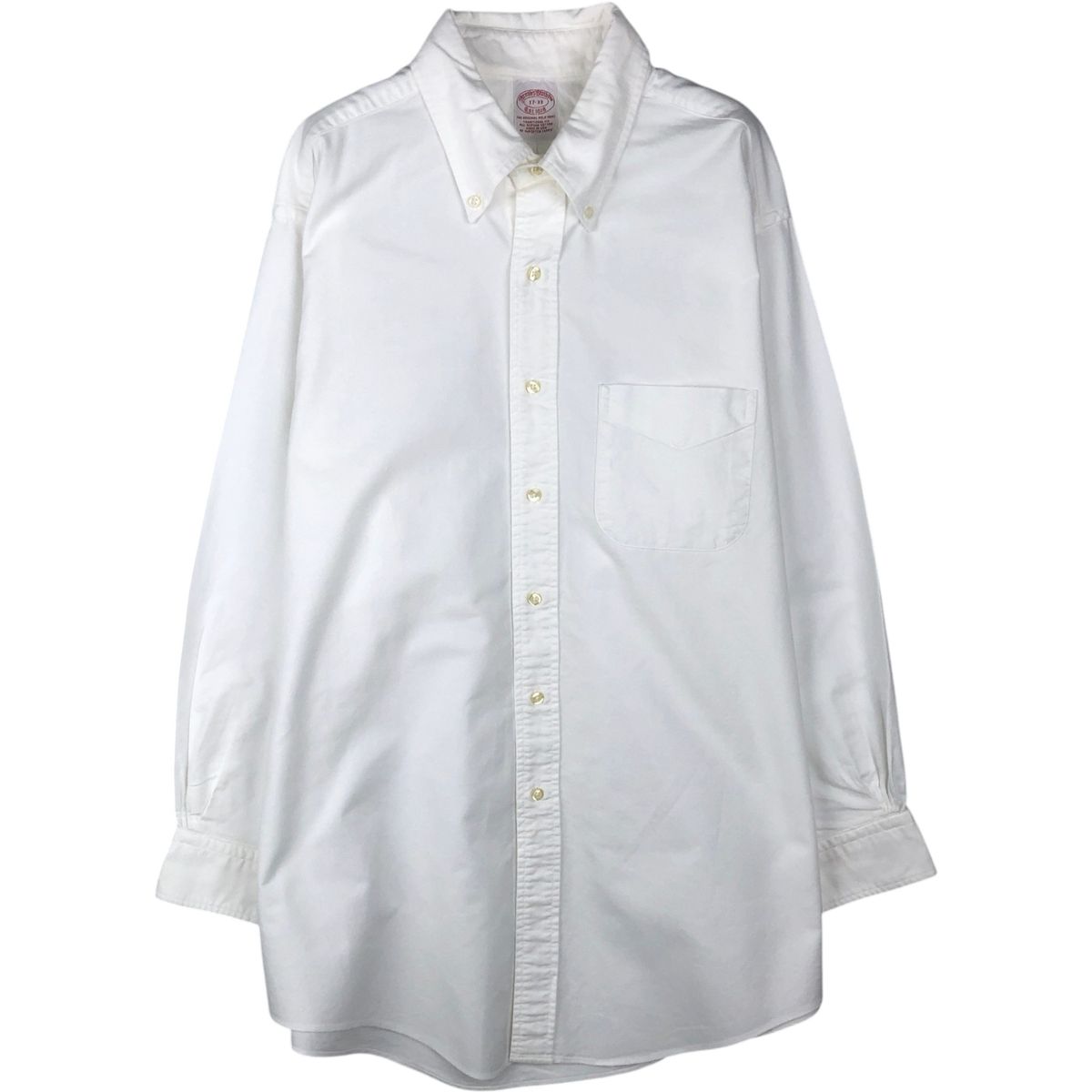 古着 ブルックスブラザーズ Brooks Brothers Est.1818 長袖 ボタンダウンシャツ USA製 メンズXL相当/eaa642855