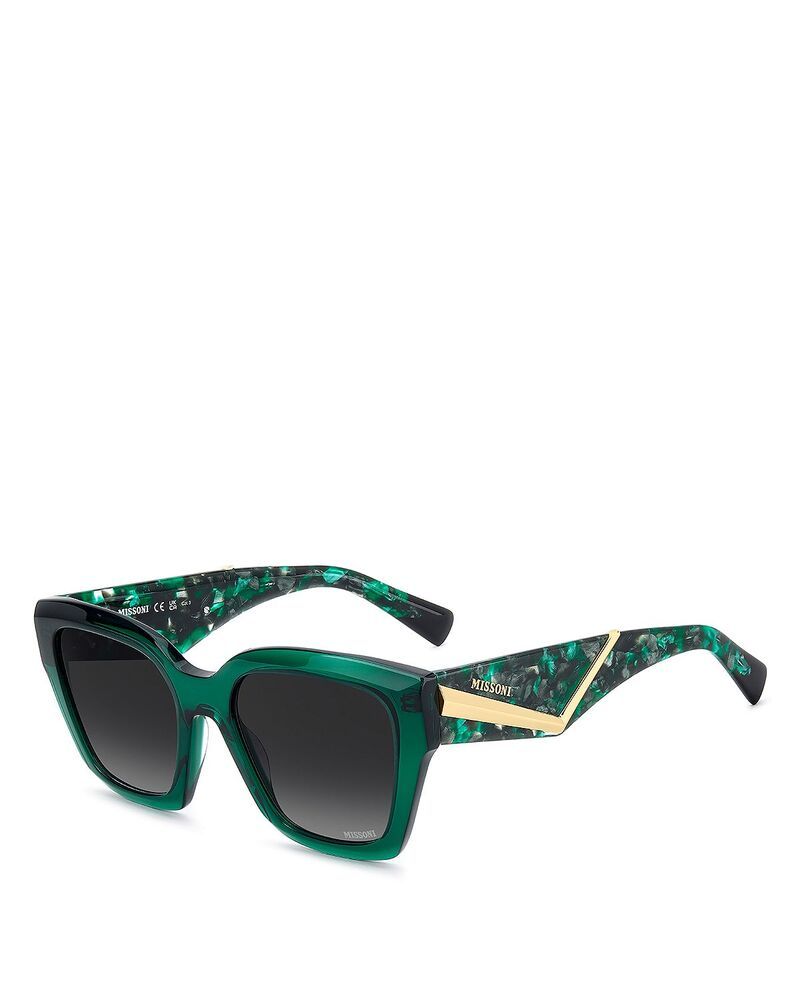 ミッソーニ レディース アクセサリー サングラス・アイウェア Missoni Square Sunglasses 53mm Green グリーン