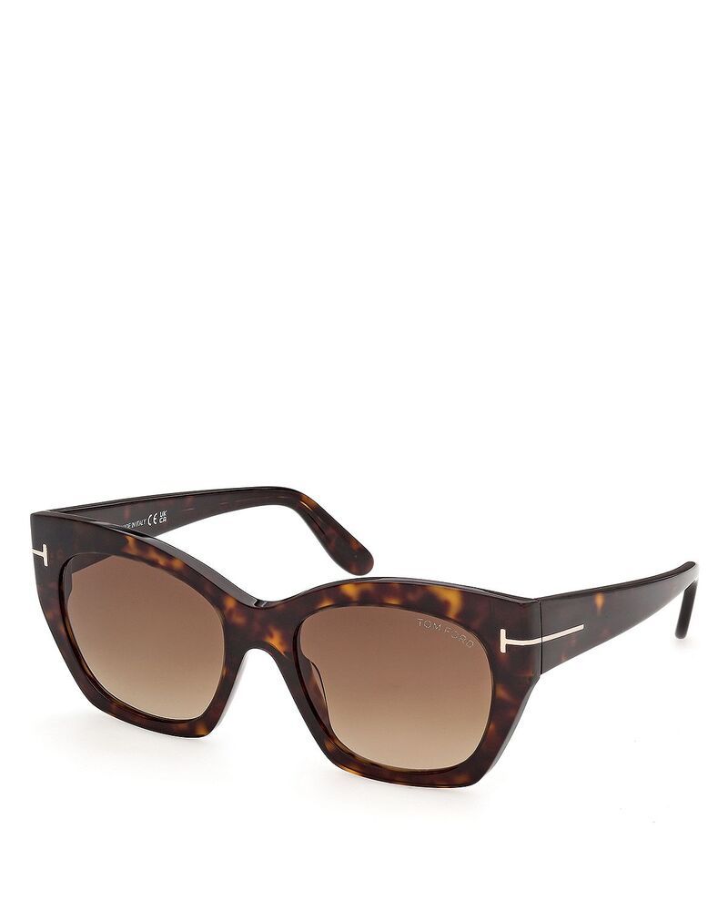 トム・フォード レディース アクセサリー サングラス・アイウェア Tom Ford Butterfly Sunglasses 54mm Dark HavanaGradient Brown ブラウン