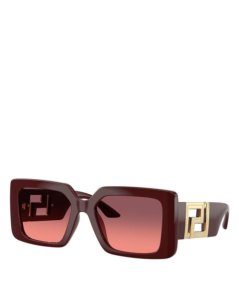 ヴェルサーチ レディース アクセサリー サングラス・アイウェア Versace Square Sunglasses 55mm Burgundy バーガンディ