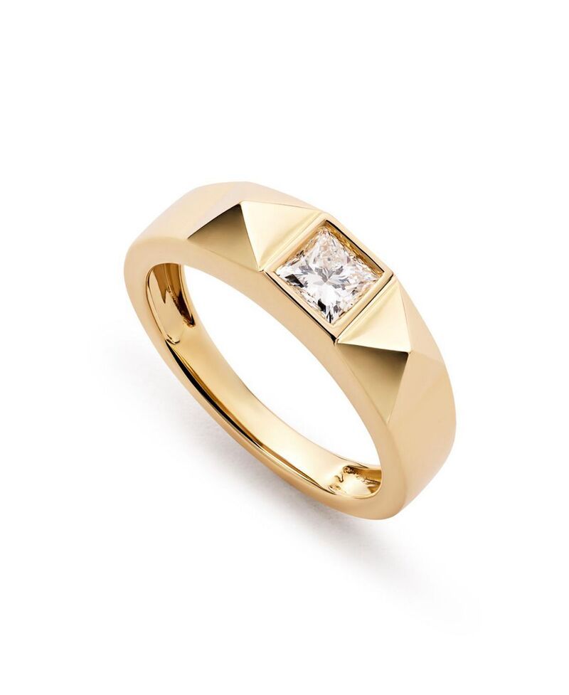 アナルイサ レディース アクセサリー リング Ana Luisa Solid Yellow Gold LabGrown Diamond Equinox RingoldDiamond ゴールド
